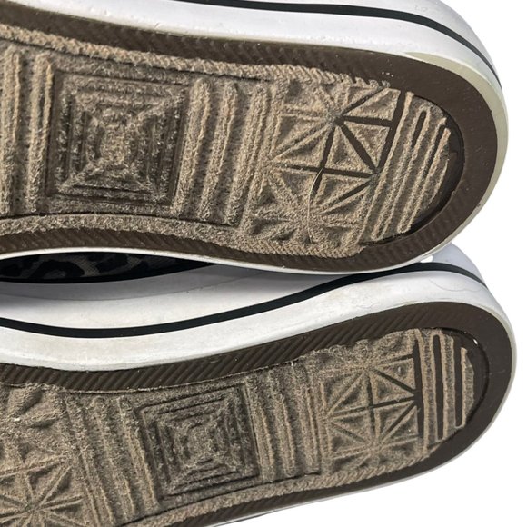 Mengsai Boots Girls Size 2 leopard Print Sneakers Mid Knee High Canvas - Picture 8 of 8